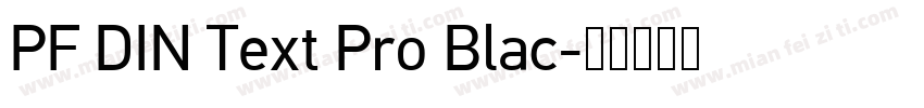 PF DIN Text Pro Blac字体转换